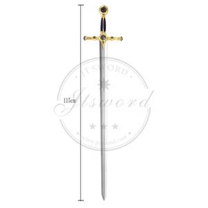 ดาบของเล่นฟรีเมสัน MS Golden Freemason ทำจากโลหะผสมสังกะสี ยาว 115 ซม. สำหรับเด็กอายุ 8-13 ปี - Product Image 3