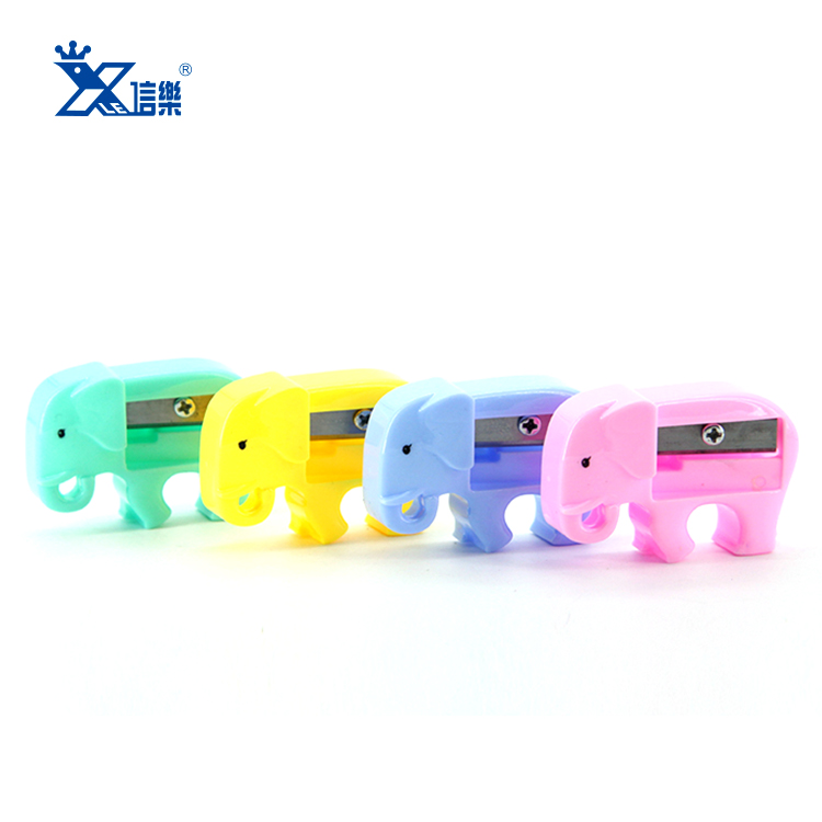 Канцелярские принадлежности для школы, карманный размер, в форме слона, милый дизайн, точилка для карандашей