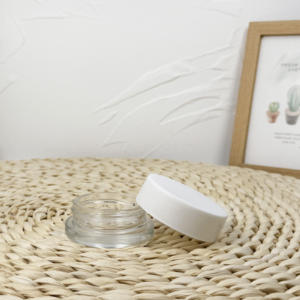 <b>clear</b> Child Resistant <b>Glass</b> Jar Flower Packaging Containers with CR Lids - Product Image 4