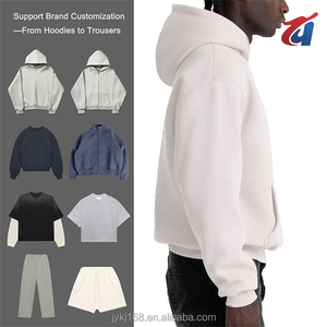 Sweat à capuche oversize en molleton épais <span class=keywords><strong>100</strong></span> % coton pour homme, de haute qualité, personnalisable avec logo, style streetwear - Product Image 2