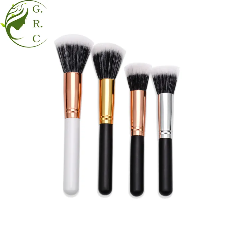 New Single Professional Flat Contour Foundation Blush Brush Face Makeup Big Powder Brushes Synthetic Hair Cosmetics brush Tools