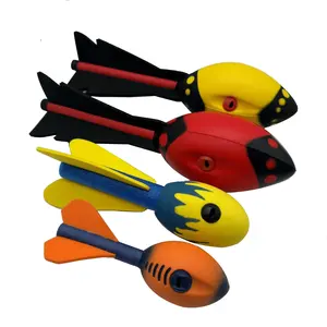 Soft Throwing Disc Flying Toy Flying Arrows Missile Launcher Whistling Toy Long Distance Park Beach Backyard PU Foam <strong>Rocket</strong> - Product Image 1