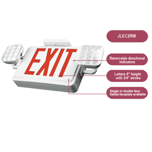 Segnale di Uscita di Emergenza Commerciale a LED Prodotto da FEITUO con Teste LED, Segnale di Sicurezza Antincendio a LED - Product Image 1