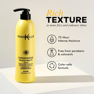 Kooswalla – Lot de Soins Capillaires Professionnels Bio à <span class=keywords><strong>l</strong></span>'Huile d'Argan Hydratante en Profondeur (Après-<span class=keywords><strong>shampoing</strong></span> et <span class=keywords><strong>Shampoing</strong></span>) pour Salons et Usage Domestique - Product Image 3