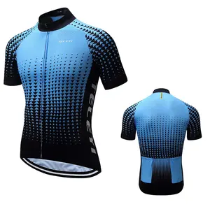 2020 Dropship Cetak Sublimasi Kustom Poliester Cepat Kering Pakaian Triathlon Baju Sepeda Jersey Bersepeda untuk Pria