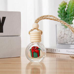 Usine 8ml bouteille de parfum de voiture conception mignonne verre désodorisant aromathérapie diffuseur décoration parfum de voiture pour la décoration de noël - Product Image 4