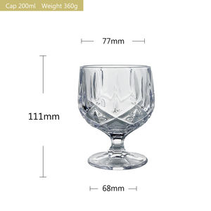Copo de Vinho de Cristal Listrado de Luxo Retro Europeu para Champanhe, Estilo Minimalista - Product Image 5