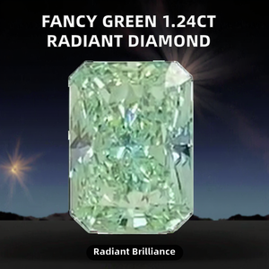 Diamante CVD Verde Sintético de 1 a 6 Quilates, Corte Radiante, Certificado IGI, VS1, VS2, VVS1, VVS2, para Joyería - Product Image 2