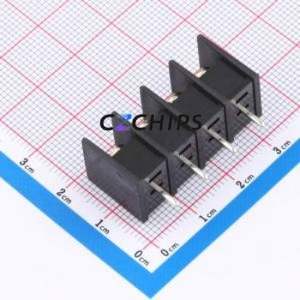 WJ25C-B-7.62-4P Barrier Terminal Block Through hole Component (THT),P=7.62mm Connector Two Sides 7.62mm 1x4P Straight Pin - Product Image 2