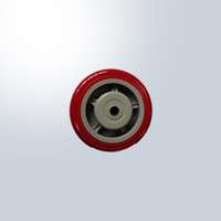 Roulettes industrielles JIALITE robustes en polyuréthane avec noyau en fer rotatif 10 USD