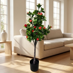 <span class=keywords><strong>Olivo</strong></span> Artificial con Tronco Removible de Plástico de 190 cm, Bonsái Artificial para Decoración de Hogar, Oficina y Hotel - Product Image 4