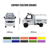 Mini camion utilitaire électrique chinois à plateau plat, véhicule utilitaire léger, camionnette électrique, batterie au plomb-acide 72V, moteur 2000W, charge utile 3000KG