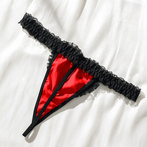 <span class=keywords><strong>AliExpress</strong></span> Nueva Oferta Caliente, Ropa Interior Sexy para Mujer, Lentejuelas Puras, Bordado de Corazón, Bragas de Satén Sedoso, Tanga NS0014 - Product Image 4