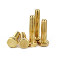 Metric M1.6 DIN Inch Brass Copper Bronze Alloy H59 H62 Plain Hexagon Socket Pan Head Machine Screws