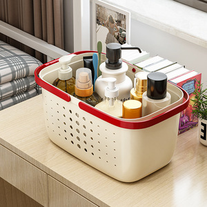 Plastic <b>Bath</b> Basket Rectangle Durable <b>Storage</b> For Bathroom Shower Shampoo Student Use - Product Image 1