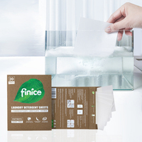 Bandes détergent lessive, feuille de lavage écologique, papier de lavage