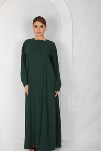 Abaya Premium Coreana Estilo Nida, Cerrada, Elegante, para Uso Diario, Oficina y Viajes - Product Image 4