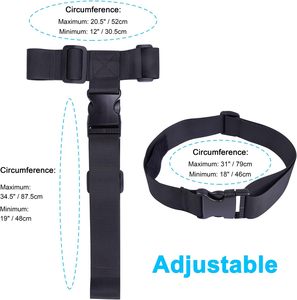 Sangles de connexion réglables pour bagages, sangle pour ajouter un sac, ceinture en T, accessoires de fixation pour connecter plusieurs bagages ensemble - Product Image 3