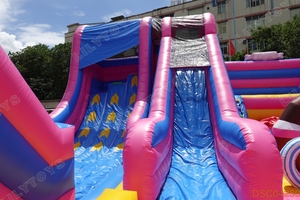 Thiết kế mới nhất công viên nảy khổng lồ với đường trượt Mê Cung và chướng ngại vật cho trẻ em và người lớn - Product Image 3