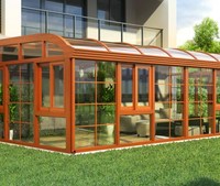 Maison de jardin moderne européenne en aluminium verre conception maison d'hiver fabricant de serres