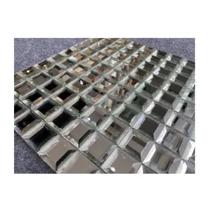 Decorative Crystal Mirror Glass Mosaic Tile for Bathroom  /Hotel/Casino/Hotel Project Wall Decorations - China Glass Mosaic Tile, Mirror  Mosaic