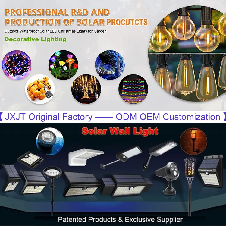 JXJT 전구 LED 스트링 라이트 램프 휴일 랜턴 야외 태양열 정원 장식 조명 크리스마스 장식 조명 이벤트 조명