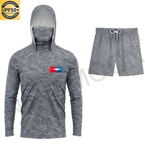 เสื้อตกปลาแบบกำหนดเองได้ UPF50+ เสื้อฮู้ดลายพรางระบายอากาศสำหรับผู้ชาย ป้องกันรังสียูวี แขนยาว อุปกรณ์ตกปลา - Product Image 4