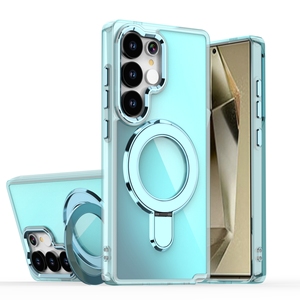 Funda de teléfono con soporte magnético amarillo Anti Color láser, funda de teléfono con protección a prueba de golpes para <span class=keywords><strong>Samsung</strong></span> <span class=keywords><strong>Galaxy</strong></span> S25 24 <span class=keywords><strong>22</strong></span> 21 Ultra - Product Image 5