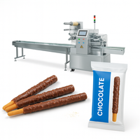 Machine d'emballage automatique de type coussin pour biscuits sablés, petits biscuits de fortune, chocolat