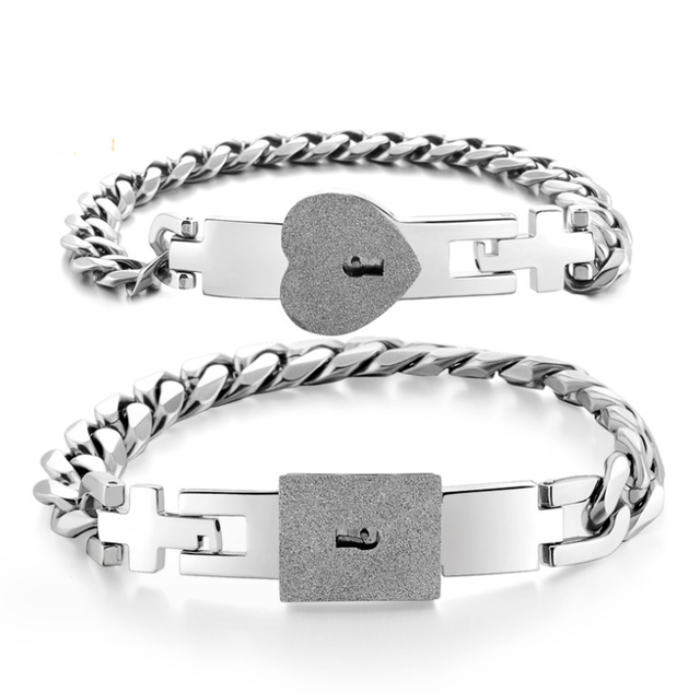 Stainless Steel Bracelet De Couple Long Distance Touch Bracelets for Couples Lovers