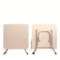 Table pliante carrée portable de 60 cm, petite table de cuisine, de pique-nique, de poker, pliable, pour la maison, le dortoir et l'extérieur