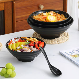Juego de cuencos de sopa de fideos ramen de melamina grande de 25cm, vajilla de plástico sostenible para restaurantes japoneses, negocios o regalos personales - Product Image 1