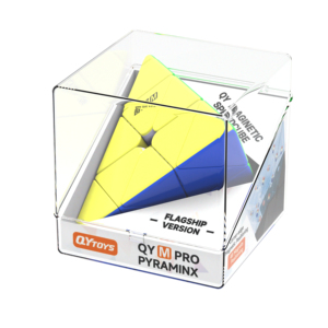 Cubo de pirámide magnético triangular QiYi profesional Eco ABS sin pegatinas, colorido, para niños - Product Image 1
