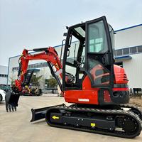 LIVRAISON GRATUITE Mini pelle compacte CE/EPA/EURO 5 Chine Vente en gros Mini excavatrices compactes Marteau 3,5 tonnes Prix à la vente