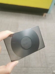 Cá nhân chải thép NFC thẻ kinh doanh với mã QR RFID Thông tin liên lạc mini <span class=keywords><strong>Tag</strong></span> cho thành viên không tiếp xúc và thanh toán - Product Image 3