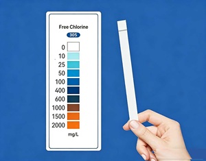 Bandelettes de test de chlore libre 0-2000 <span class=keywords><strong>ppm</strong></span> faciles à utiliser pour l'eau potable et les piscines - Product Image 6
