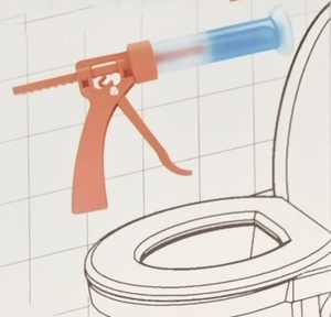 Nouveau désodorisant en gel à fleurs Désodorisant pour toilettes avec poignée <span class=keywords><strong>pistolet</strong></span> pour salle de bains - Product Image 3