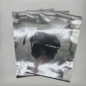 Custom LOGO Silver Mailer Bag for Clothing Glossy Metallic Mailing Bag for <b>Hoodies</b> Polymailer - Product Image 5