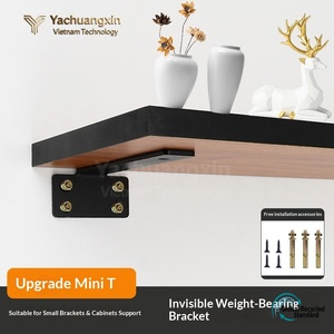 Modern Style Heavy Duty Triangle <b>Bracket</b> <b>Steel</b> Shelf <b>Brackets</b> 2mm Thick Furniture Metal TV Hanging <b>Angle</b> Code Hardware for - Product Image 4