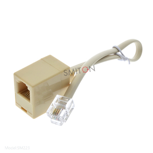 RJ11 6P4C 1อะแดปเตอร์แยกสายแจ็คโทรศัพท์ - Product Image 1