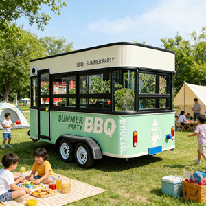 Remolque de Comida Móvil Especial para Zonas Turísticas, Carrito de Venta de Aperitivos y Bebidas - Product Image 1