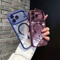 Étui en acrylique avec support magnétique et design animal pour iPhone 18 Pro Max, protection intégrale de l'objectif