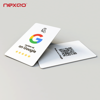 Carte NFC CR80 en Plastique Programmable avec Scan de Code QR, NTAG 213, NTAG 215, NTAG 216 pour Avis Google