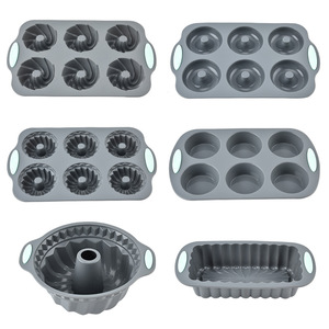 Moule à gâteau en silicone à 6 cavités, rond, pour savon fait main, moule à citrouille, plateau à chocolat, moule à beignets, modèle NP-1079 - Product Image 5
