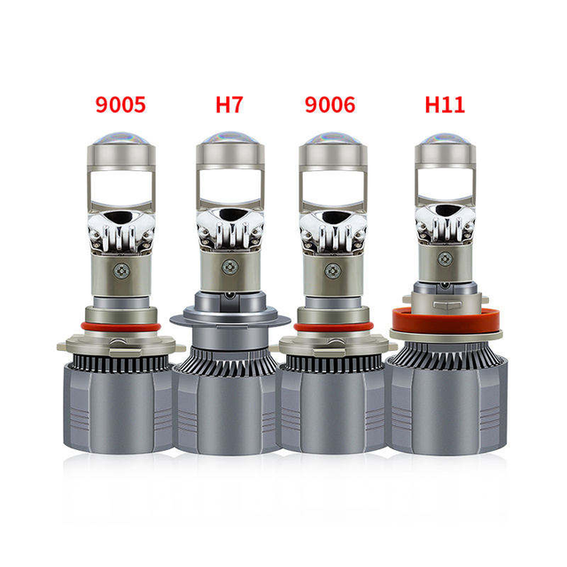 12V LED Canbus H4 H7 LED Mini Projector Lens 10000LM 80W Headlight Bulb High Beam Low Beam Spotlight Headlamp