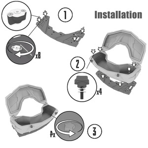 Nouveau système d'arrimage en plastique <span class=keywords><strong>Polaris</strong></span> General Ranger UTV Lock ATV Anchor Quick Release ATV/UTV Parts & Accessories - Product Image 5