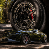 Beadlock untuk Velg Racing Forged Belak untuk Camaro Mustang Challenger Nissan GT-R Toyota Supra MK4 15 16 17 Inch 5x120 5x112
