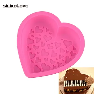 Baking Pastry Oven Cake Mould Heart Shaped Silicone Cake Mold Baking Tools For Cakes