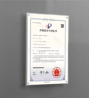 Cadre photo suspendu, cadre photo acrylique non perforé, cadre de certificat, introduction de l'enseignant, cadre d'affichage d'affiche