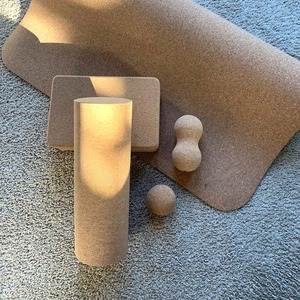 Mousse de massage haute densité nature écologique <span class=keywords><strong>90</strong></span> <span class=keywords><strong>cm</strong></span> Rouleau de yoga en liège Avorio pour exercice de fitness - Product Image 1
